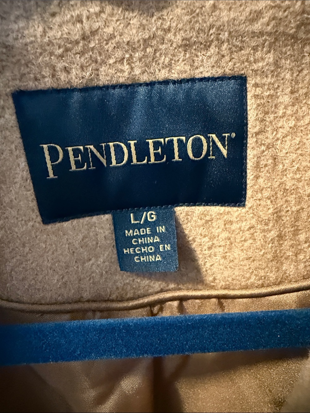 Brand New Pendleton Tan, Brown & Light Blue Aztec Wool Zip Jacket - Picture 2 of 7
